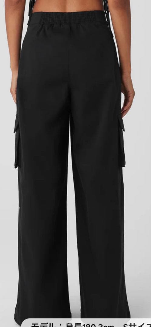 alo ショーオフ カーゴ ワイドレッグ トラウザー