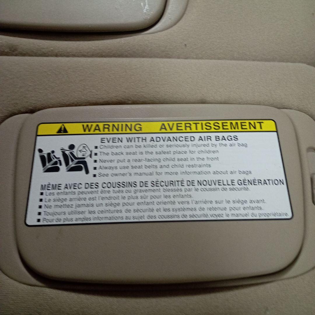 LEXUS　RX３３０　アイボリー　サンバイザー　純正　ハリアー　３０