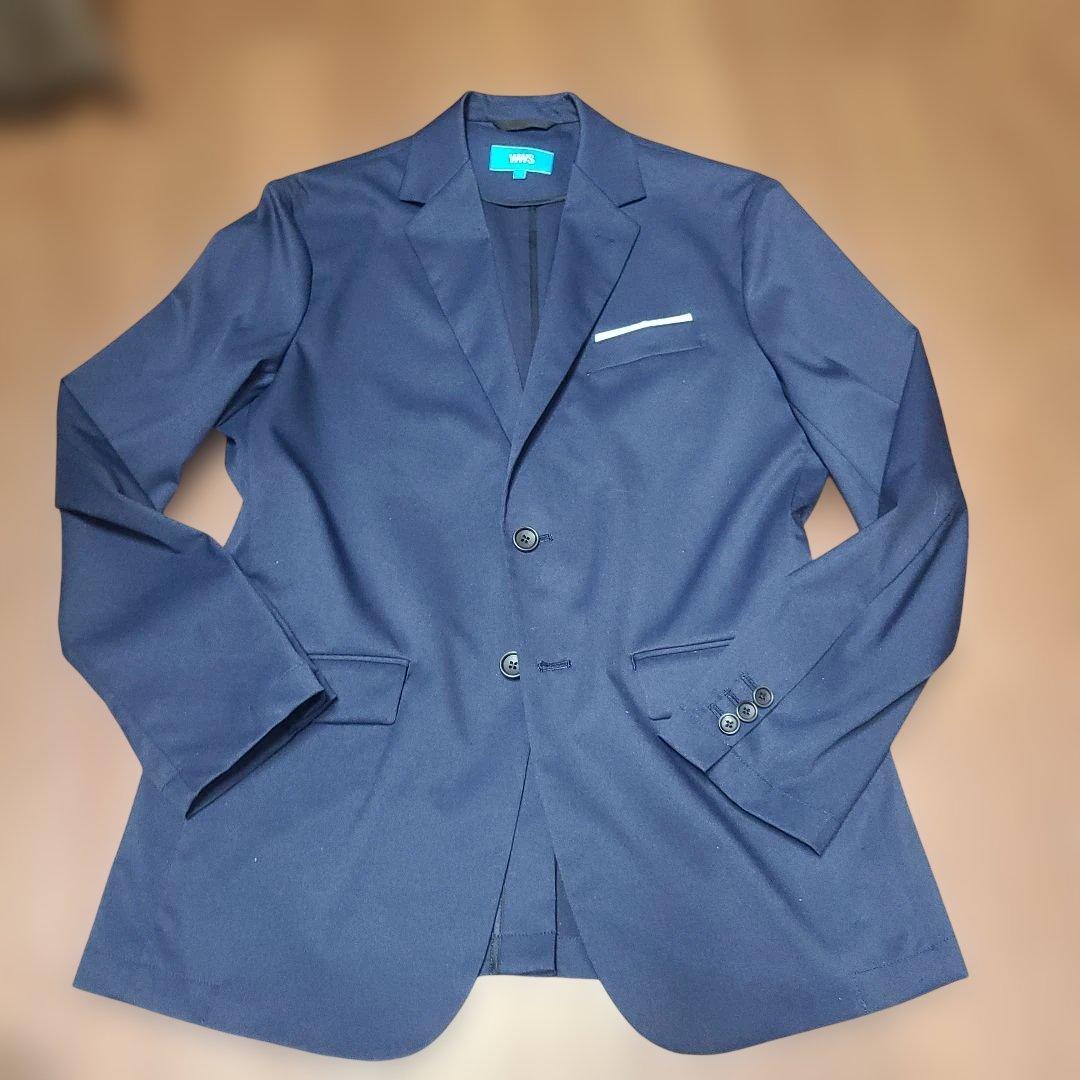 に*ゃ様 WWS ワークウェアスーツ セットアップ 紺 L 撥水性 洗濯可 スト