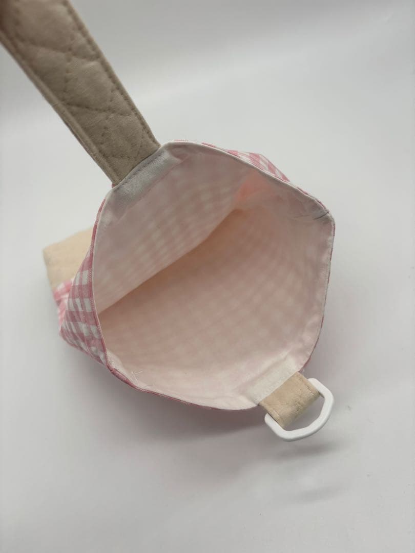 ピンク チェック 入園 レッスンバッグ 3点セット ハンドメイド ファミリア