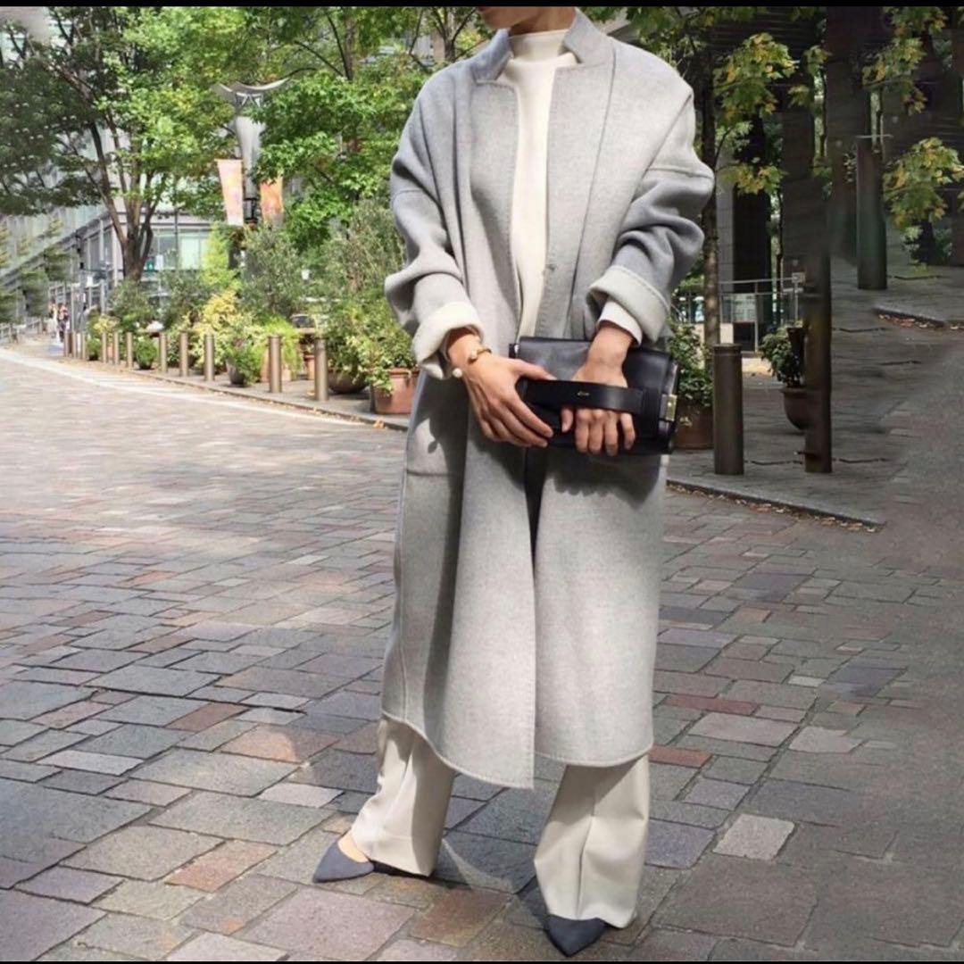 美品✨ミューズドゥーズィエムクラス＊ハミルトンウールリバーコート リバーシブル