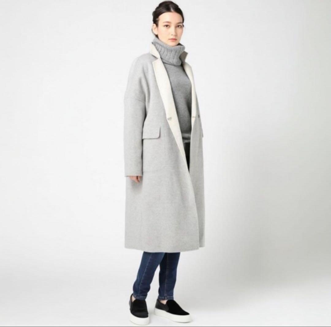 美品✨ミューズドゥーズィエムクラス＊ハミルトンウールリバーコート リバーシブル