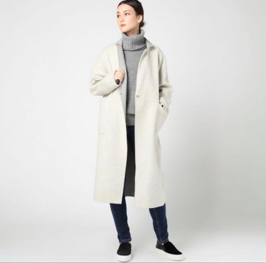 美品✨ミューズドゥーズィエムクラス＊ハミルトンウールリバーコート リバーシブル