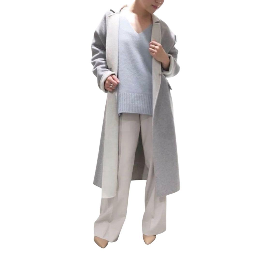 美品✨ミューズドゥーズィエムクラス＊ハミルトンウールリバーコート リバーシブル