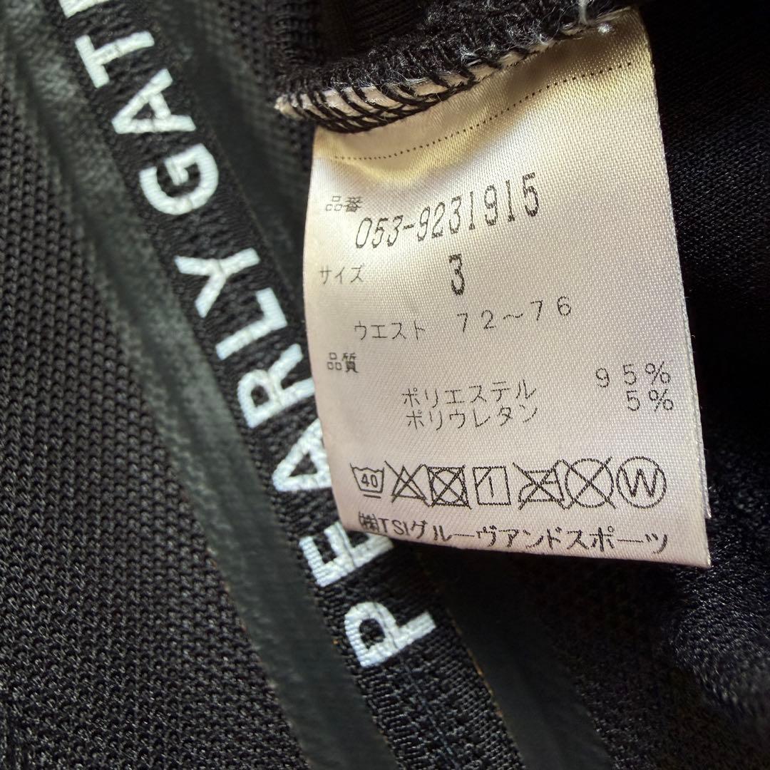 パーリーゲイツ　ジョガーパンツ　黒　S〜M相当　ブラック　ジャージ　美品　3