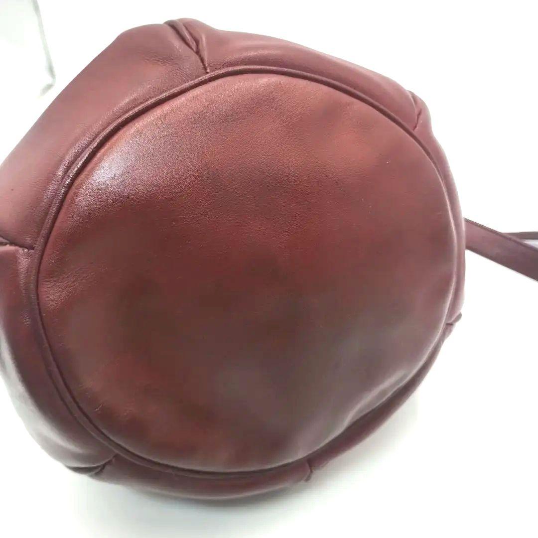 Cartier カルティエ　巾着ショルダーバッグ　マストライン　ボルドー