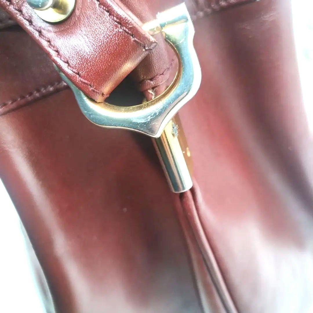 Cartier カルティエ　巾着ショルダーバッグ　マストライン　ボルドー