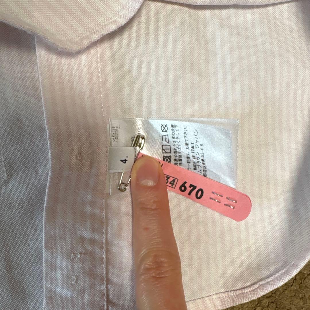 THOM BROWNE ストライプ長袖シャツ　2枚セット