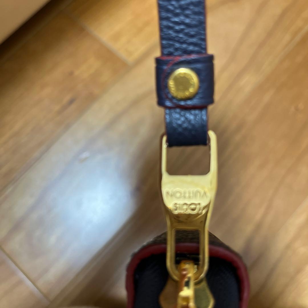 Louis Vuitton 長財布 ネイビー レザー