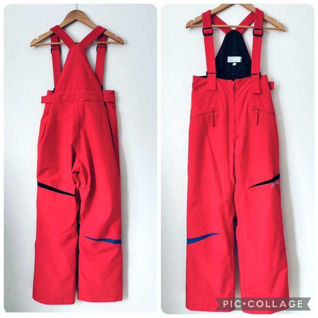 極美品 PHENIX フェニックス スキーウェア 上下 160 青×赤 ジュニア