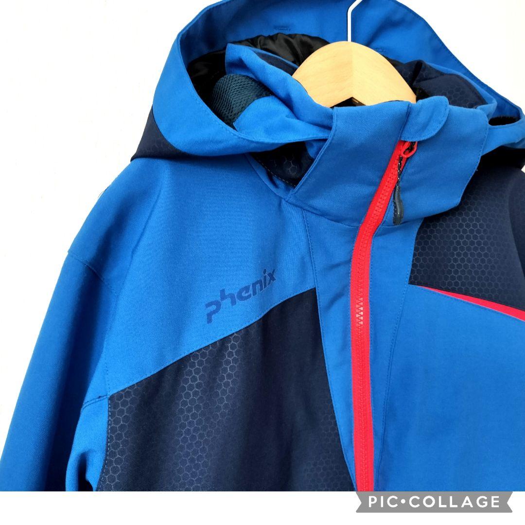 極美品 PHENIX フェニックス スキーウェア 上下 160 青×赤 ジュニア