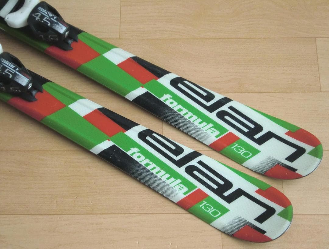 ■■送料無料■ELAN■ジュニア用スキー4点セット■板130/靴24■WAX済■