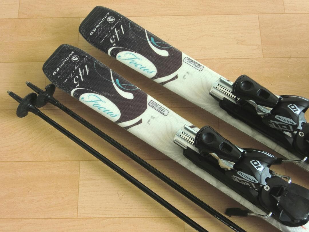 ■■送料無料■サロモン■女性用スキー4点セット■145/24.5■メンテ付■■