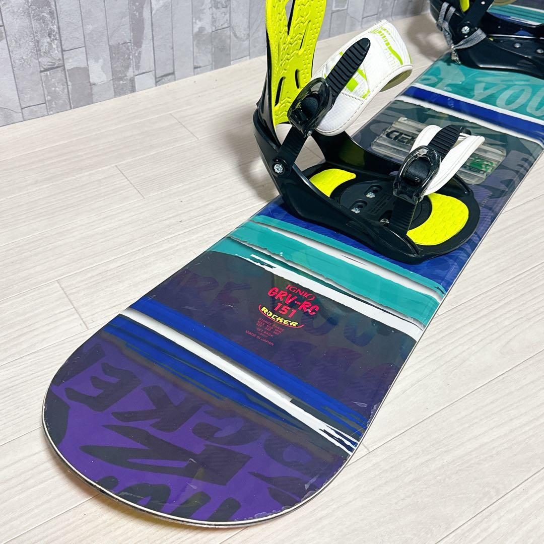 IGNIO スノーボード　GRV-RC 151 2点セット ビンディング付き