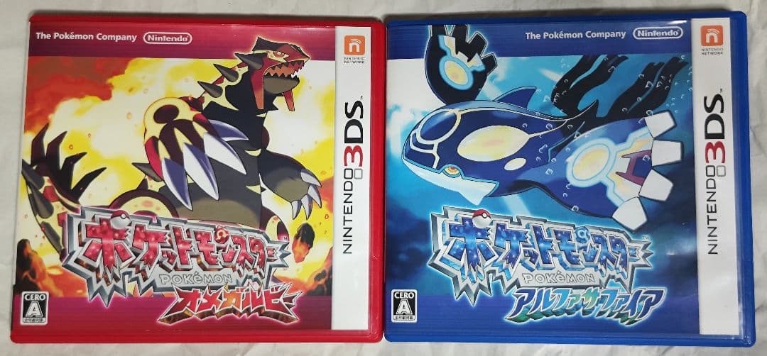 ク*人様 中古 ポケットモンスター オメガルビー・アルファサファイア ダブルパッ