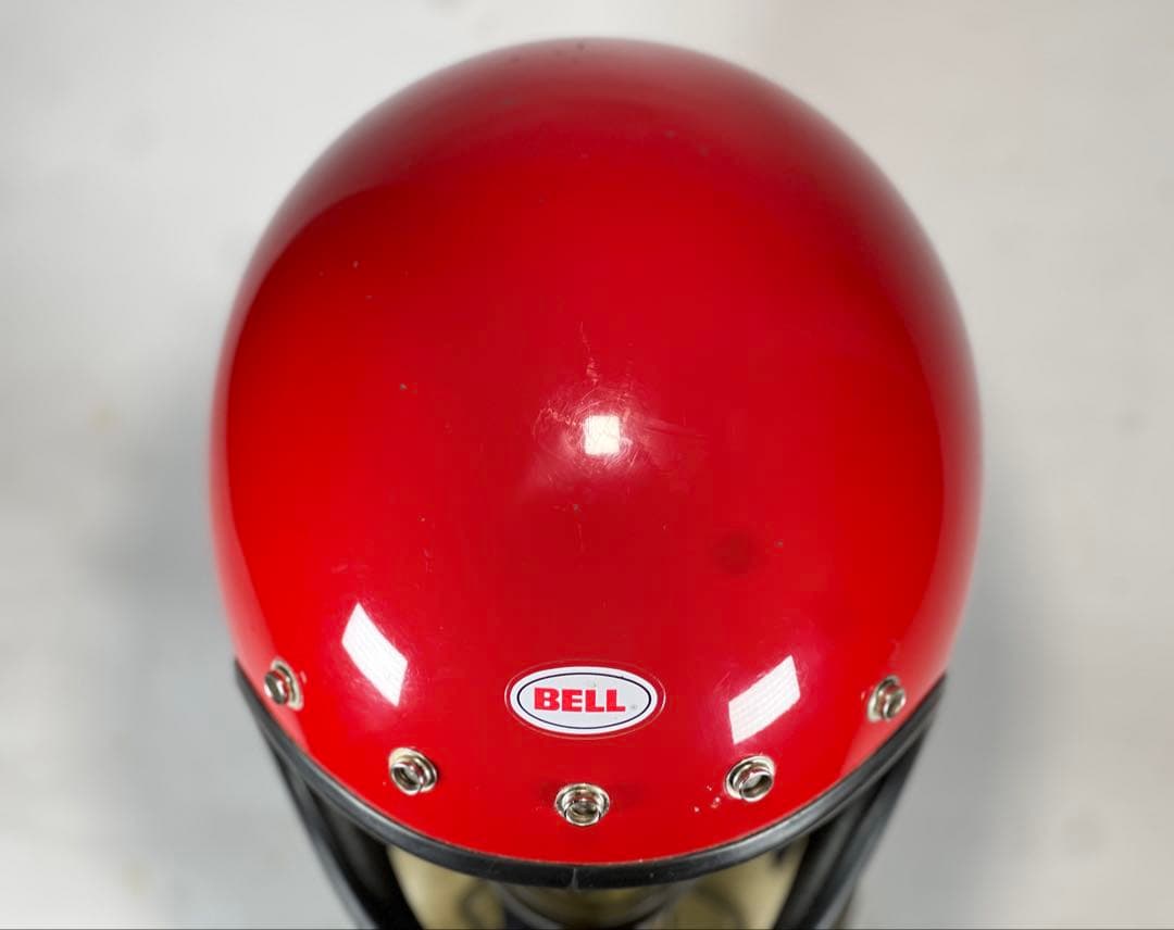 Sシェル！Bell Moto3 赤　レッド　フルフェイス　ビンテージヘルメット