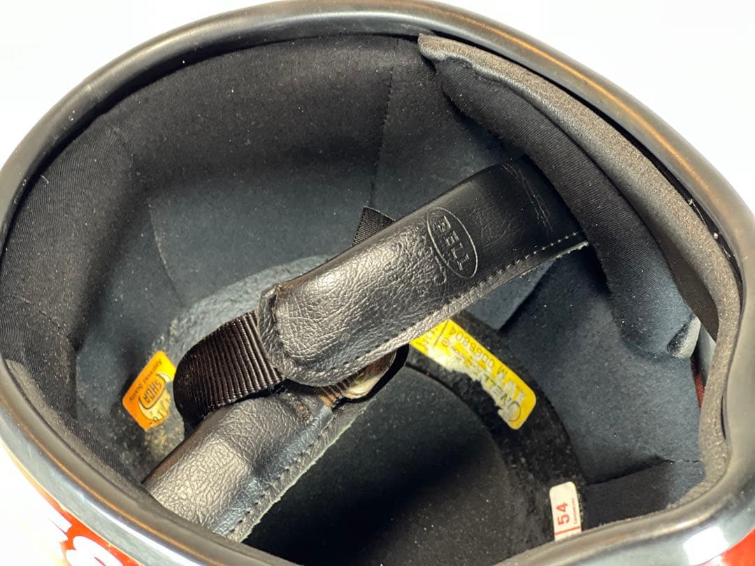 Sシェル！Bell Moto3 赤　レッド　フルフェイス　ビンテージヘルメット