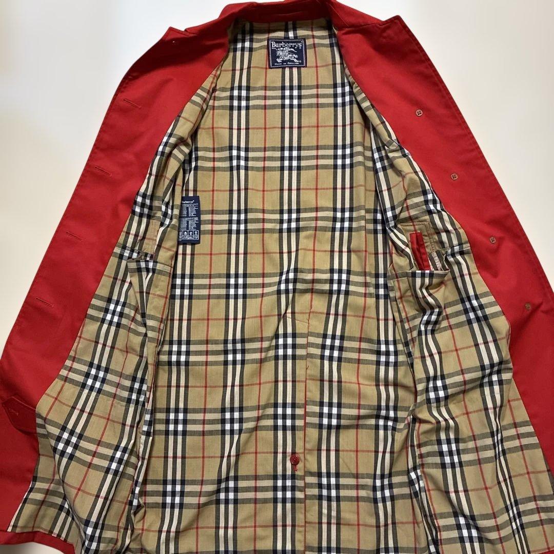 Burberry ロングコート レッド