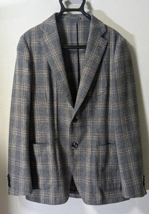 定価12.8万 ラルディーニ メンズテーラードジャケット ウール カシミヤ 48