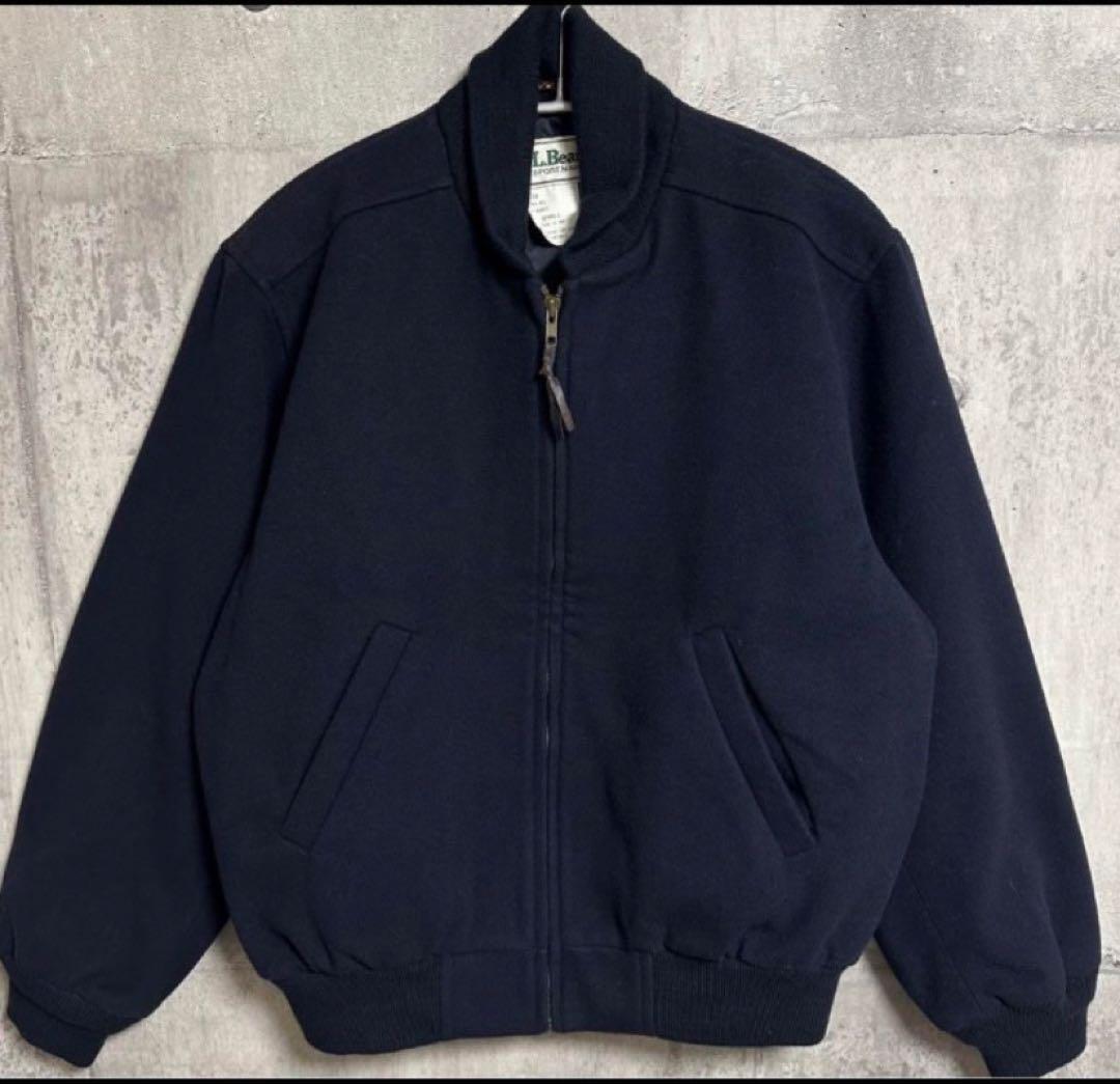 80s L.L.Bean ネイビー ウールジャケット S