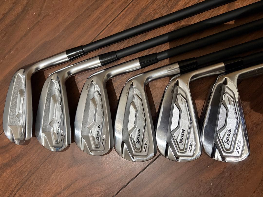 スリクソンzx5 mk2 5〜PW TRAVIL95 フレックスSシャフト 6本