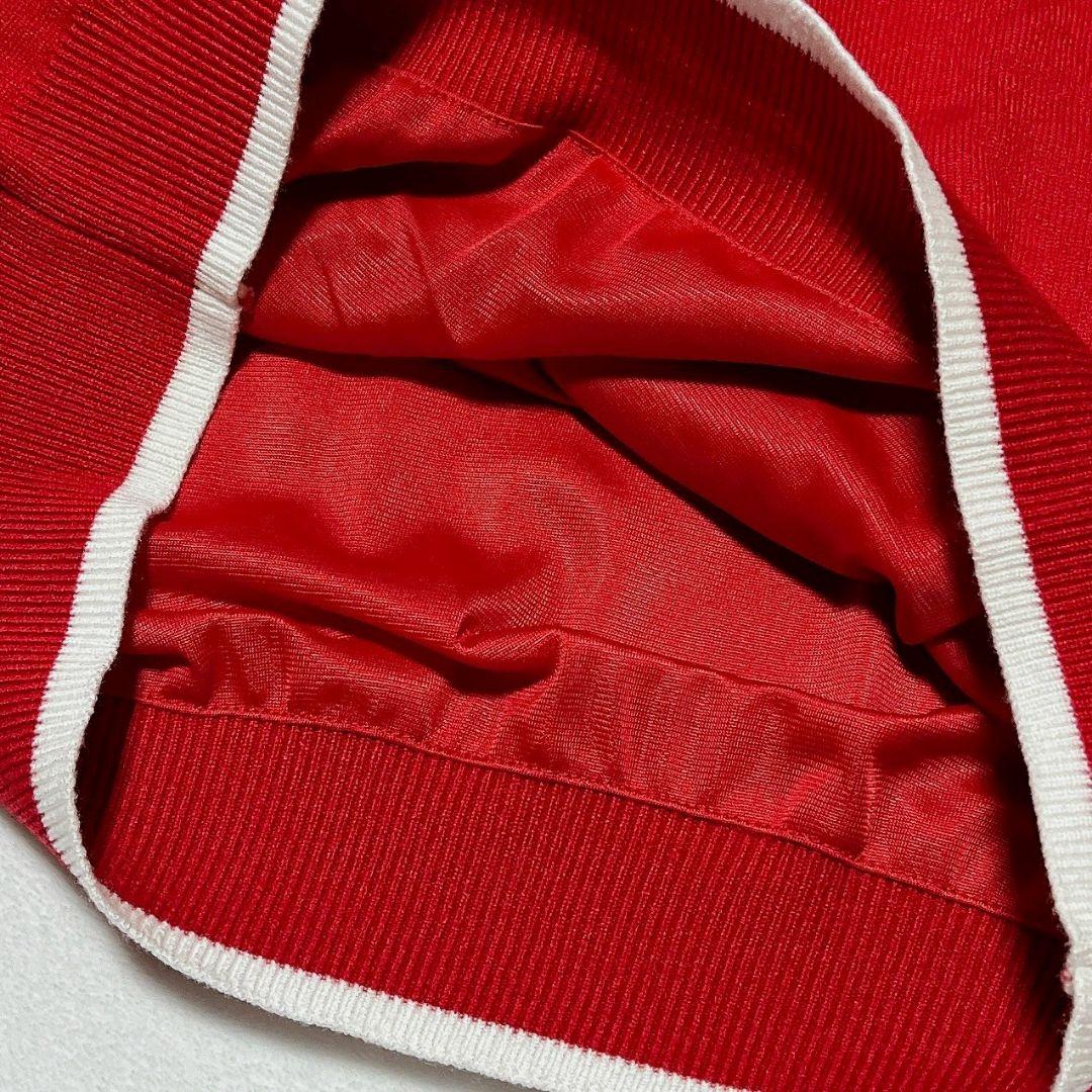 新品　マルボン　Malbon golf ゴルフ　裏地付トップス　レッド　Ｌ