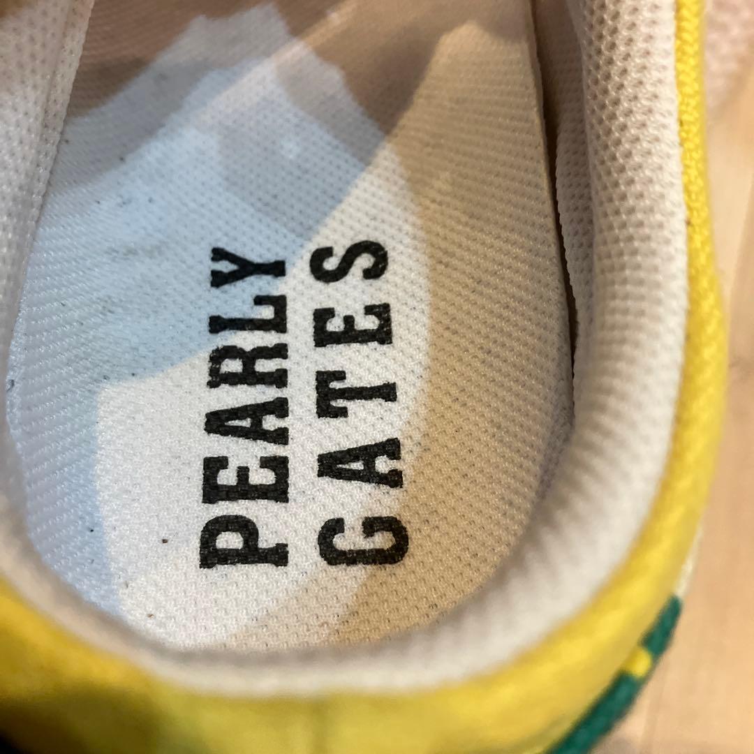 PEARLY GATES パーリーゲイツ シューズ　いちご柄　黄色