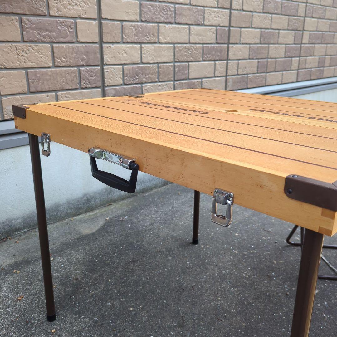 CAPTAIN STAG キャプテンスタッグ 折りたたみウッドテーブル＆チェア