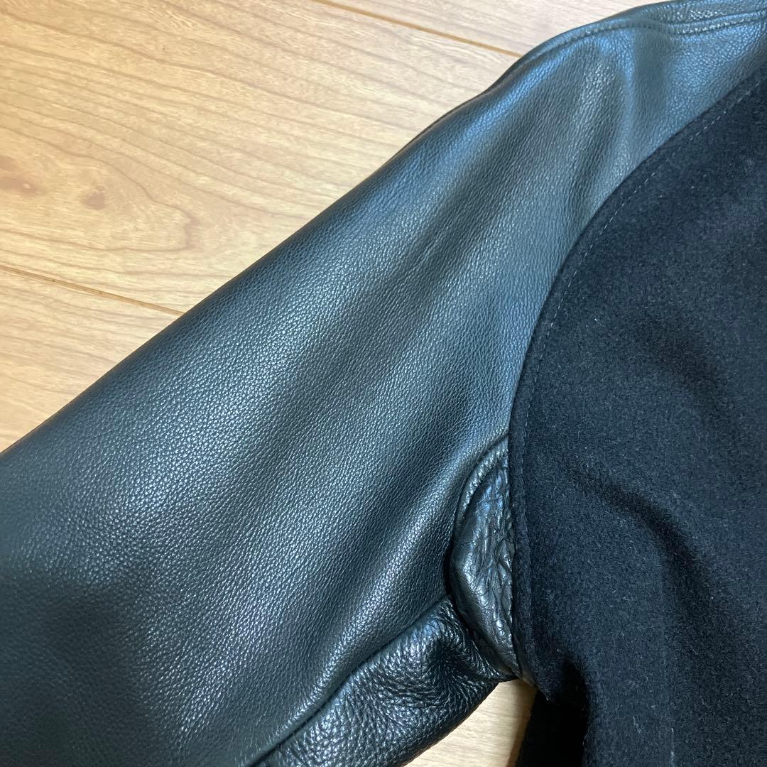 SKOOKUM スクーカム　白タグ　スタジャン ブラック 38 中古　値引❌