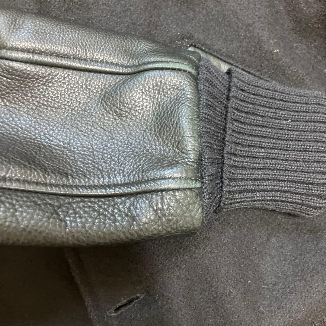 SKOOKUM スクーカム　白タグ　スタジャン ブラック 38 中古　値引❌