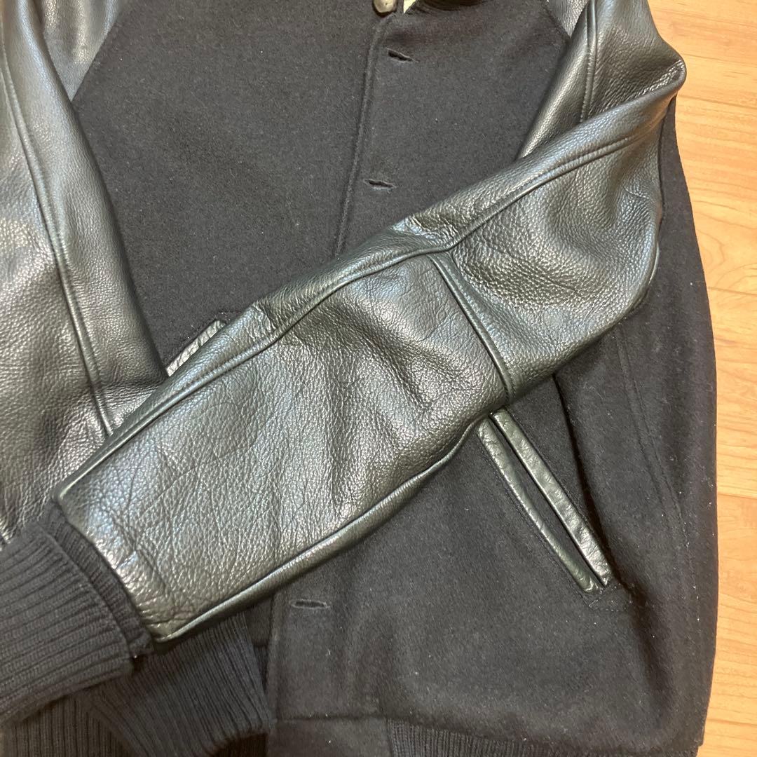 SKOOKUM スクーカム　白タグ　スタジャン ブラック 38 中古　値引❌