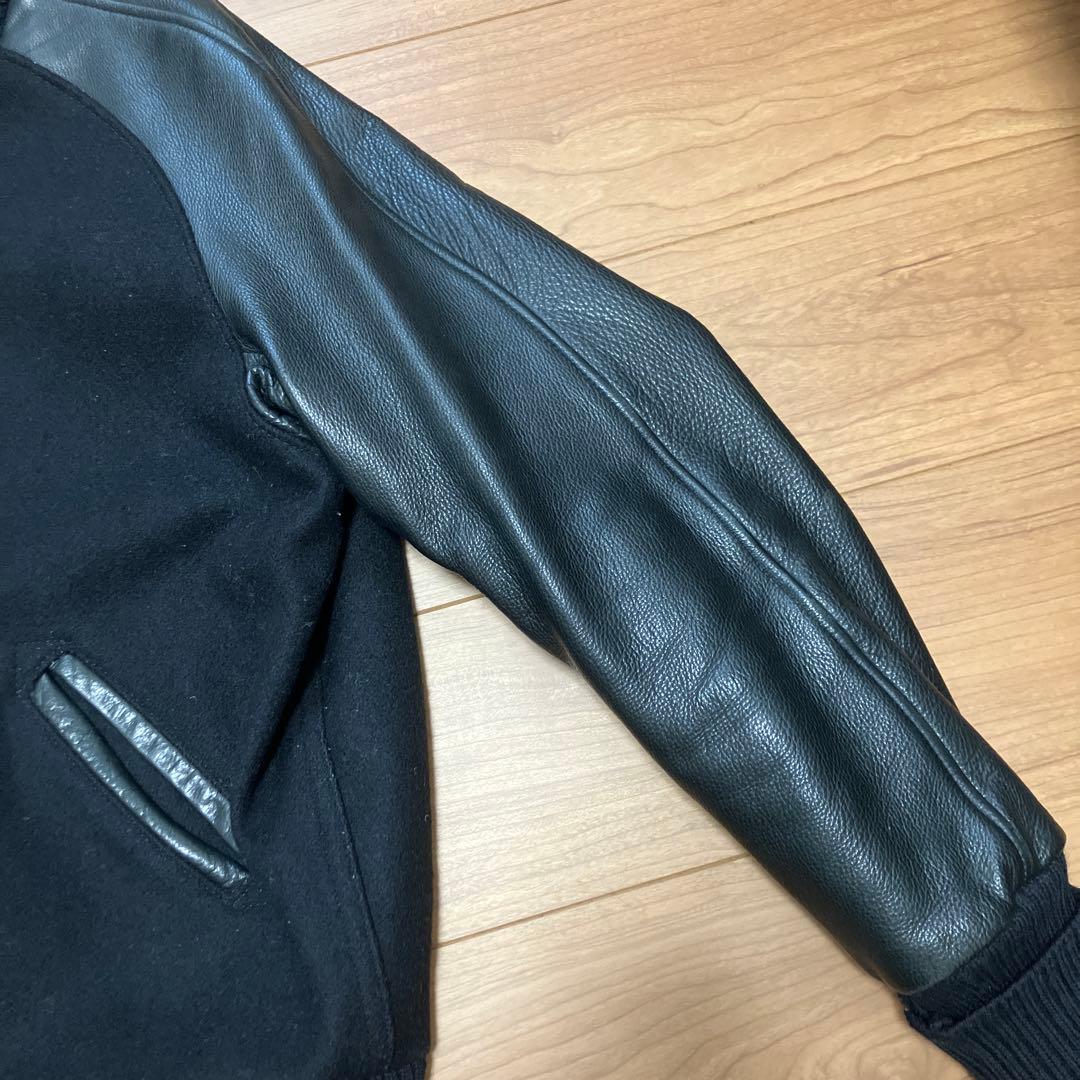 SKOOKUM スクーカム　白タグ　スタジャン ブラック 38 中古　値引❌