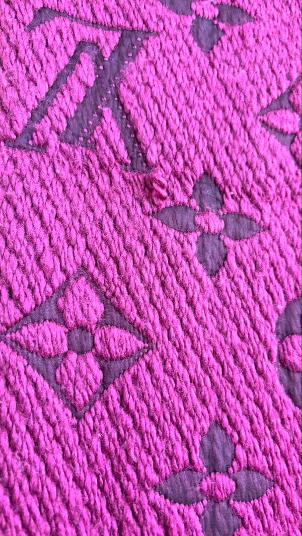 Louis Vuitton エシャルプ ロゴマニア マフラー モノグラム 紫