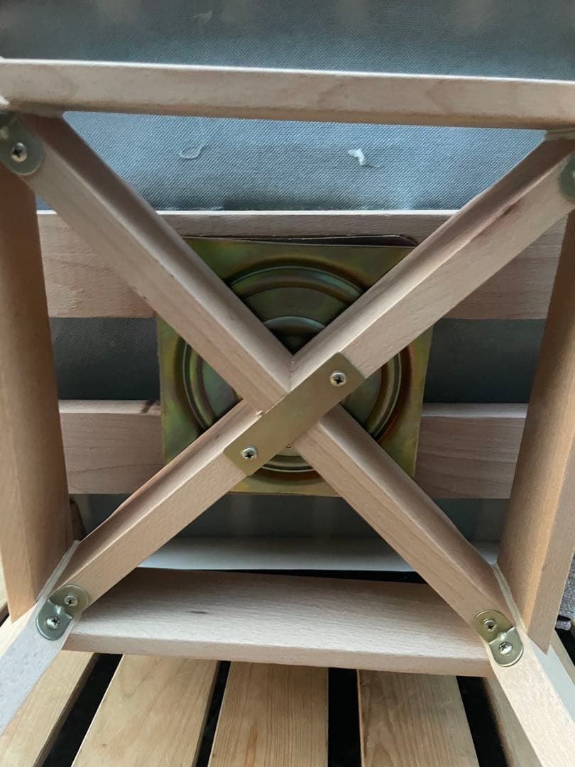 美品　ファブリックダイニングチェア(Nコレクション C-60S NA/NSF