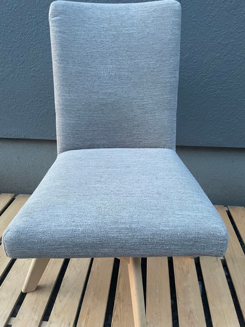 美品　ファブリックダイニングチェア(Nコレクション C-60S NA/NSF