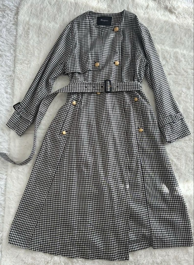 グレースコンチネンタルDiagram ギンガムチェック トレンチコート