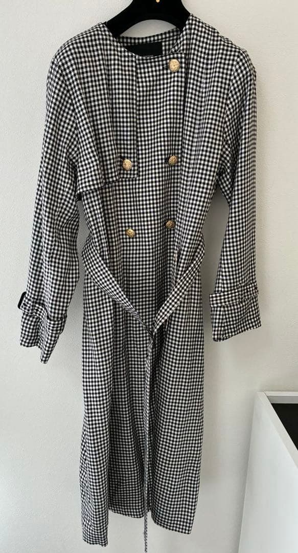 グレースコンチネンタルDiagram ギンガムチェック トレンチコート