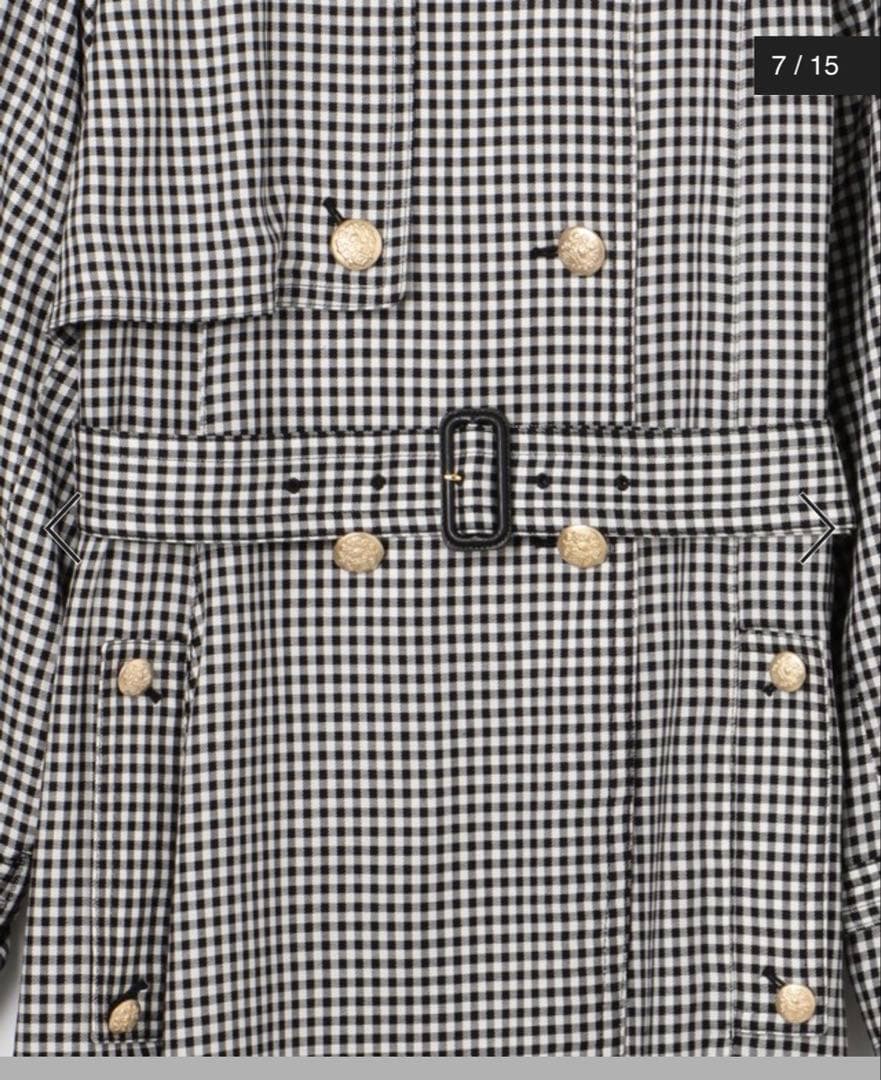 グレースコンチネンタルDiagram ギンガムチェック トレンチコート