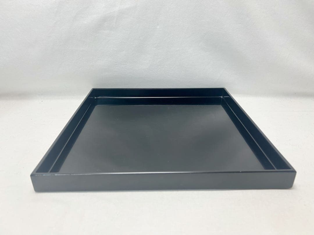 ほぼ未使用 懐石道具 黒塗 四方膳 会席膳5客 角膳 平膳 元箱