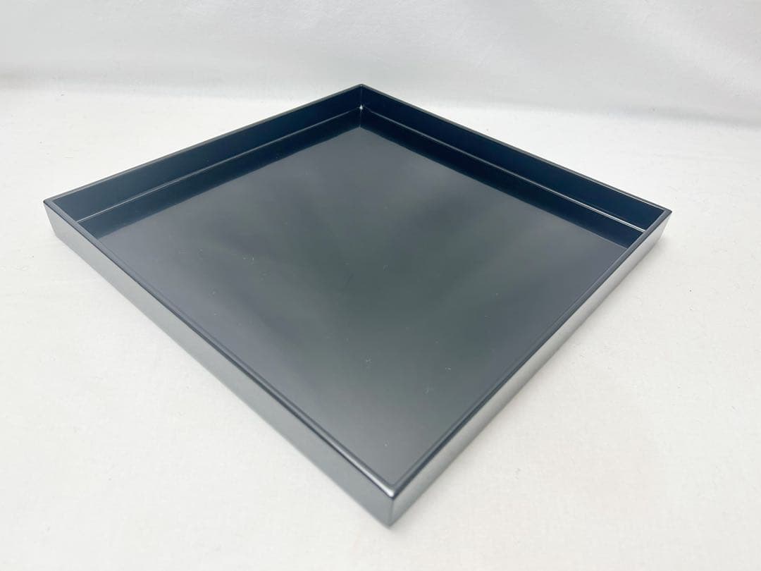 ほぼ未使用 懐石道具 黒塗 四方膳 会席膳5客 角膳 平膳 元箱