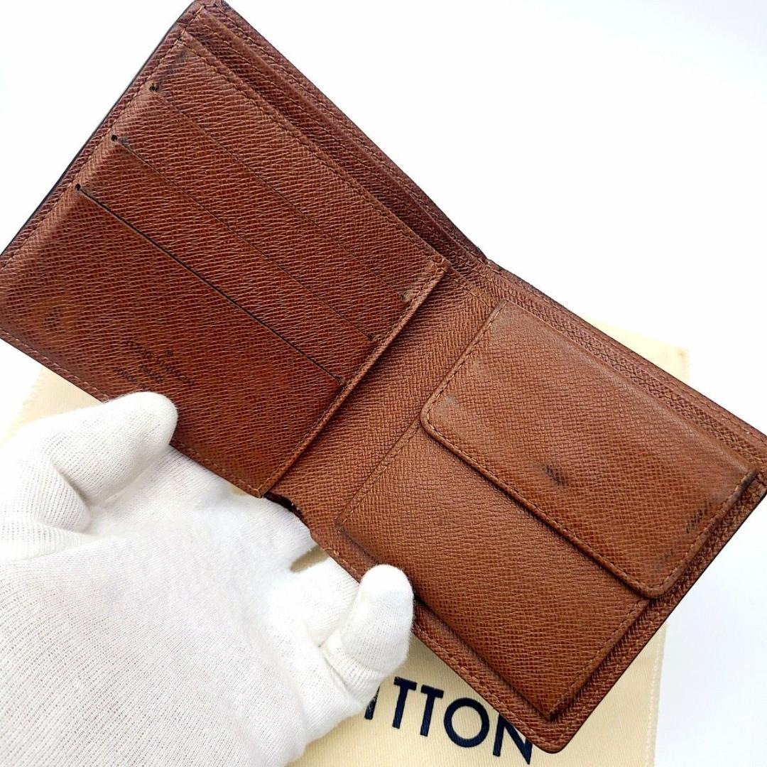 ルイヴィトン 二つ折り財布 モノグラム ポルトフォイユマルコ M61675