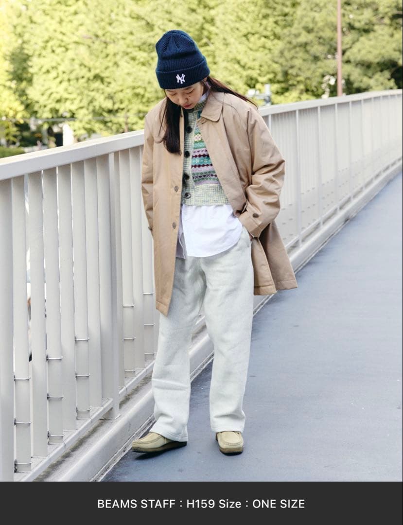 BEAMS BOY ブラウン トレンチコート