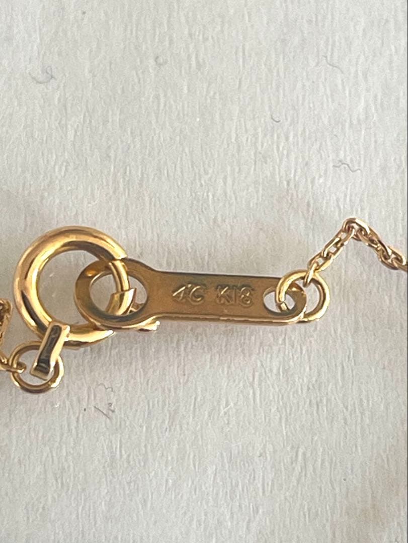 K18 4℃一粒ダイヤネックレス　値下げ✖️