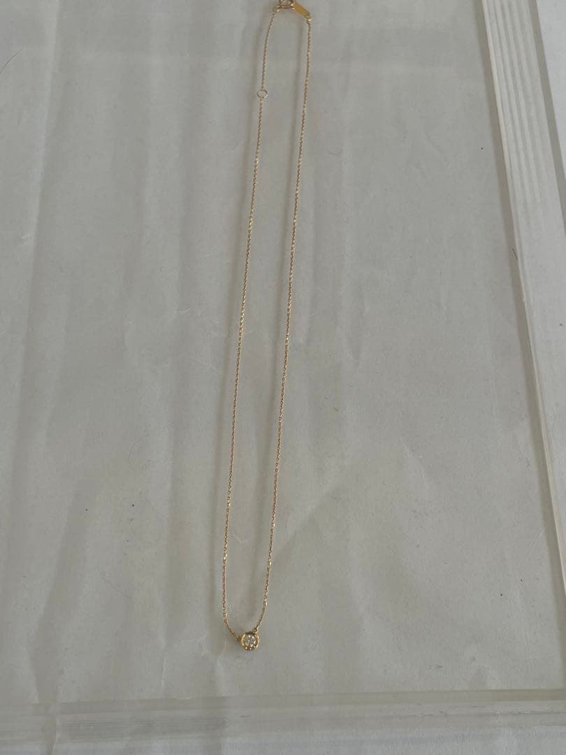 K18 4℃一粒ダイヤネックレス　値下げ✖️