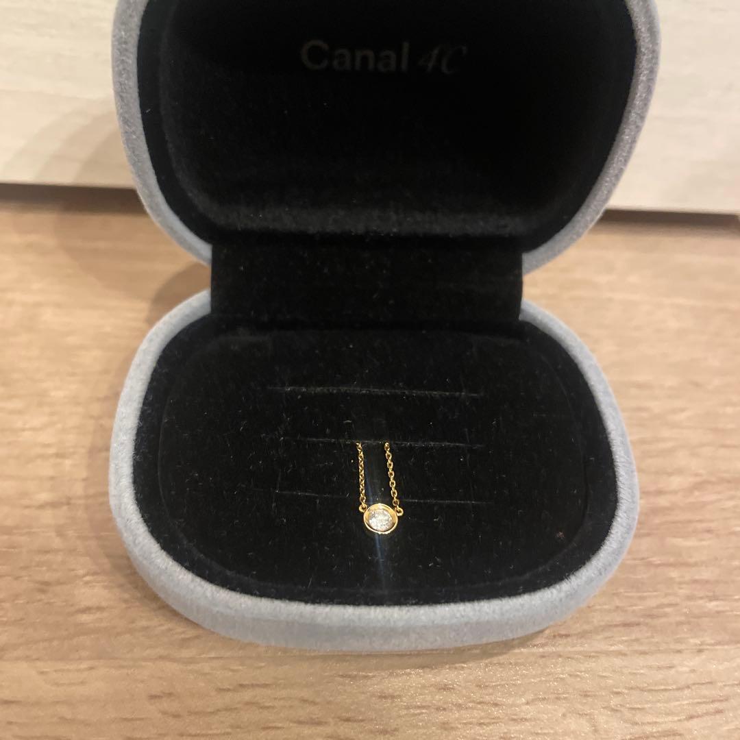 K18 4℃一粒ダイヤネックレス　値下げ✖️