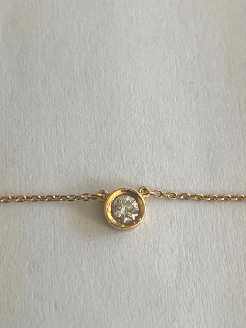 K18 4℃一粒ダイヤネックレス　値下げ✖️