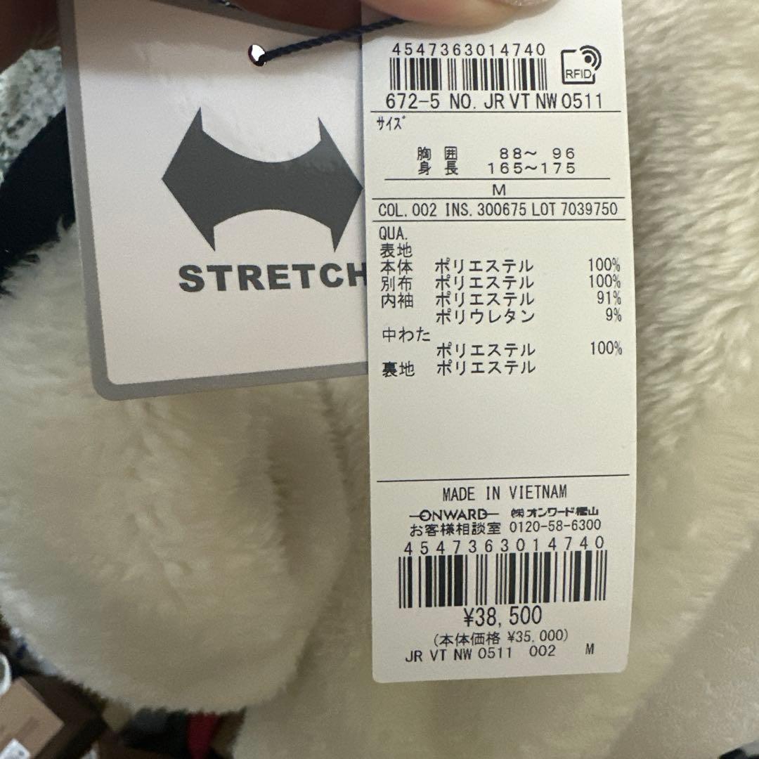 【新品タグ付き】23区GOLF ジャケットM ゴルフウェア ホワイトボアアウター