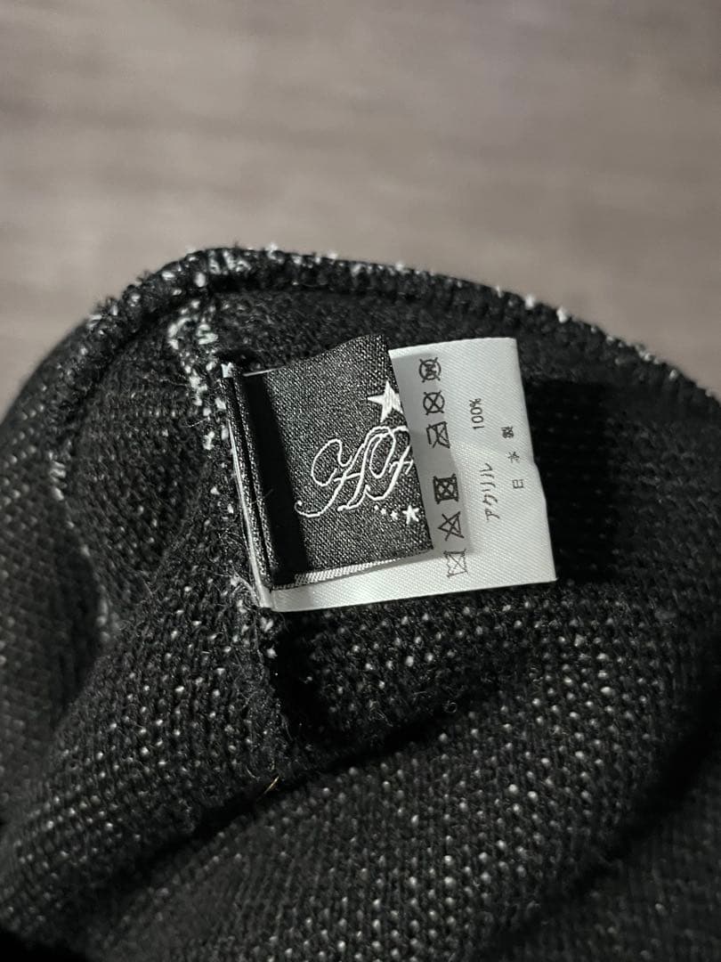 AFB アクリルニット帽 黒