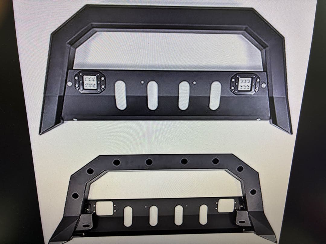 200系　ハイエース　標準　バンパーガード　フォグ付き　マットブラック