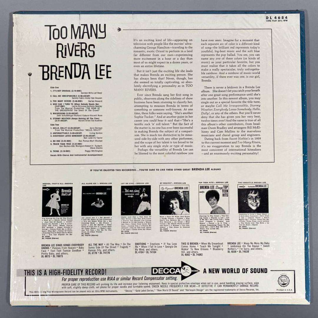 ★US完オリMONO★Brenda Lee Too Many s1LP